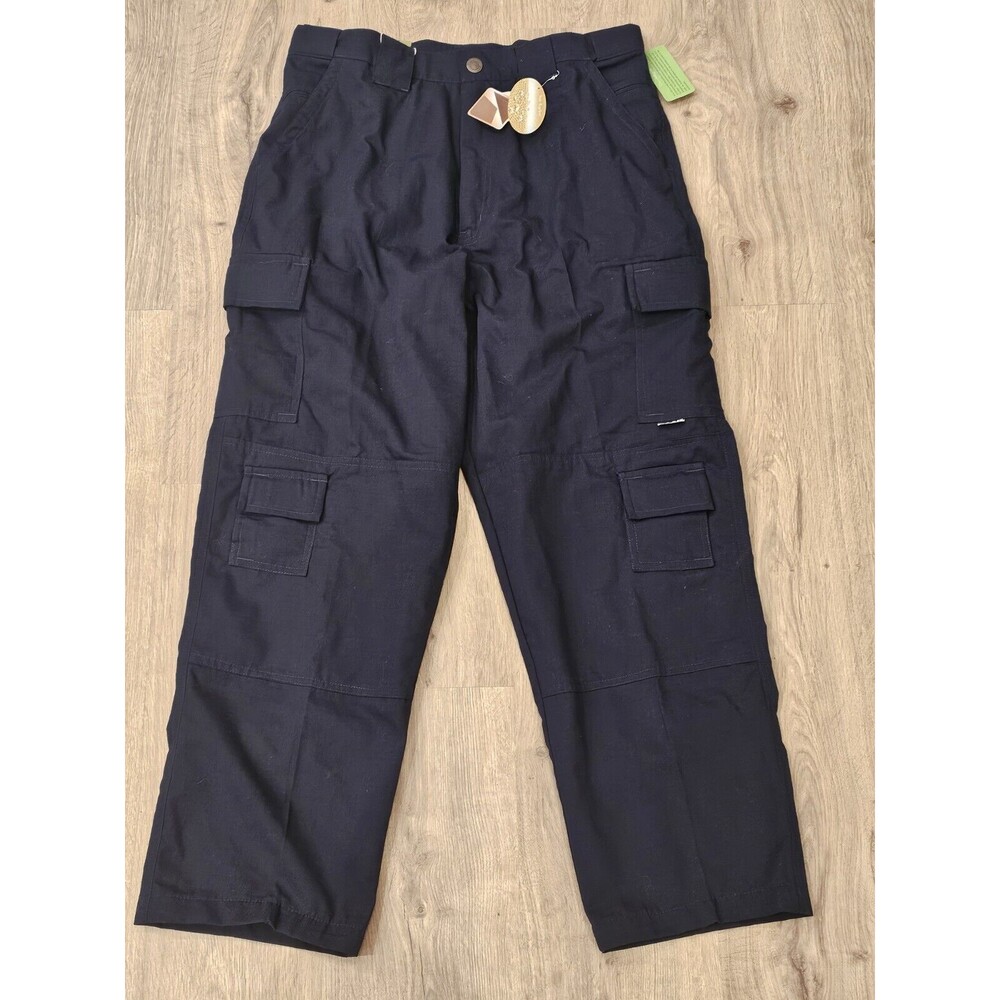 Pudala Ripstop Tactical Cargo Uniform Work Pants, Navy Blue, Mens 36x30